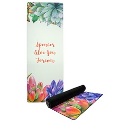 Succulents Yoga Mat (Personalized)