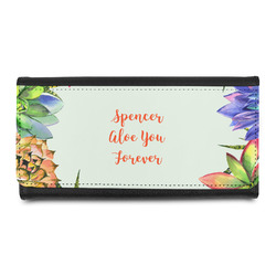 Succulents Leatherette Ladies Wallet (Personalized)