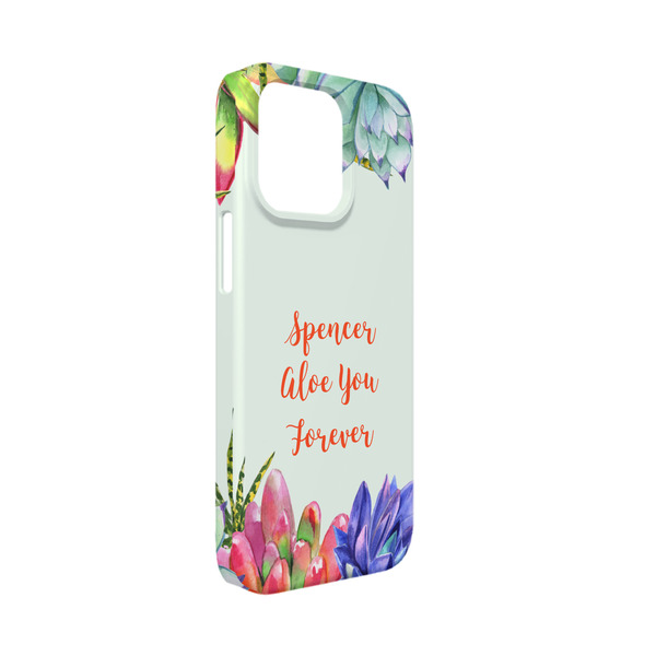 Custom Succulents iPhone Case - Plastic - iPhone 13 Mini (Personalized)