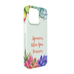 Succulents iPhone Case - Plastic - iPhone 13 Pro (Personalized)