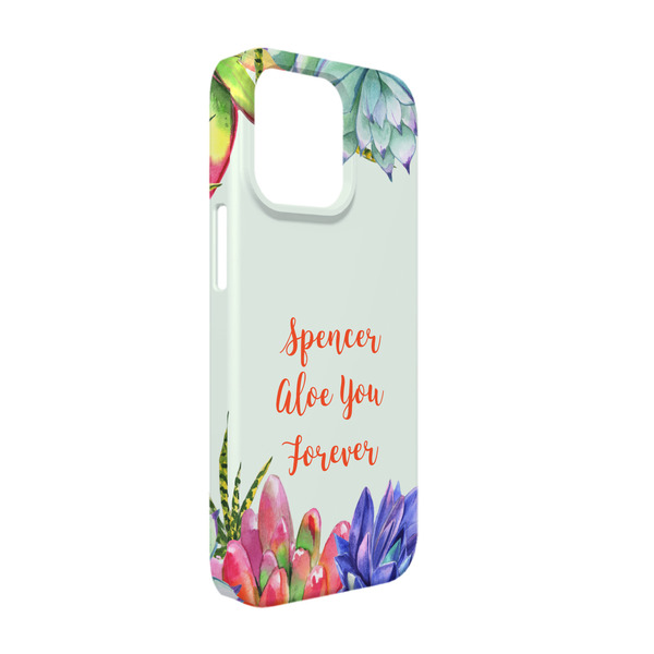 Custom Succulents iPhone Case - Plastic - iPhone 13 Pro (Personalized)
