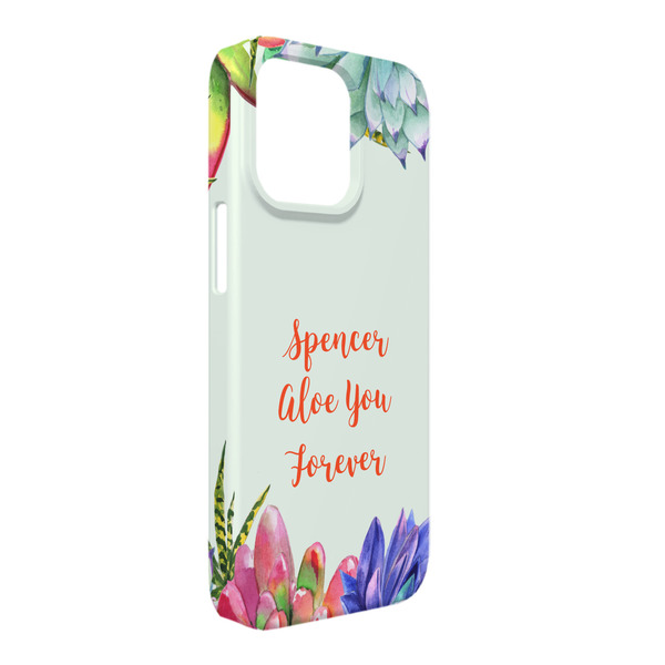 Custom Succulents iPhone Case - Plastic - iPhone 13 Pro Max (Personalized)
