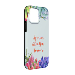 Succulents iPhone Case - Rubber Lined - iPhone 13 (Personalized)