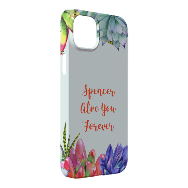 Custom Succulents iPhone Case - Plastic - iPhone 14 Plus (Personalized)