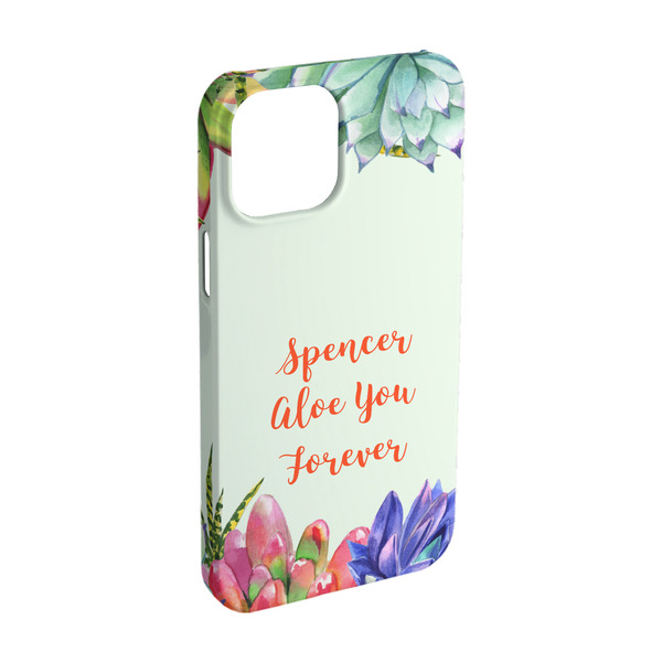 Custom Succulents iPhone Case - Plastic - iPhone 15 (Personalized)