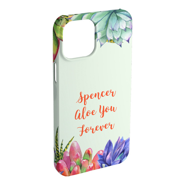 Custom Succulents iPhone Case - Plastic - iPhone 15 Plus (Personalized)