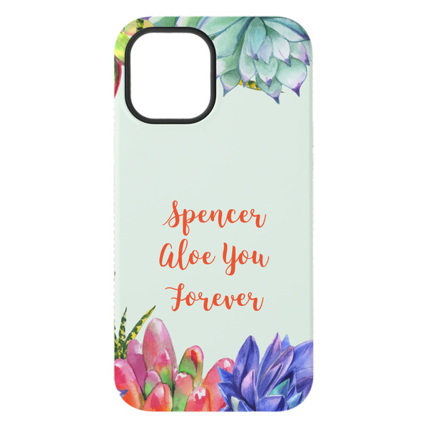 Succulents iPhone 15 Plus Tough Case - Back