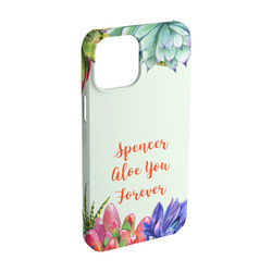 Succulents iPhone Case - Plastic - iPhone 15 Pro (Personalized)