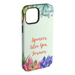 Succulents iPhone Case - Rubber Lined (Personalized)