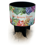 Succulents Black Beach Spiker Drink Holder (Personalized)