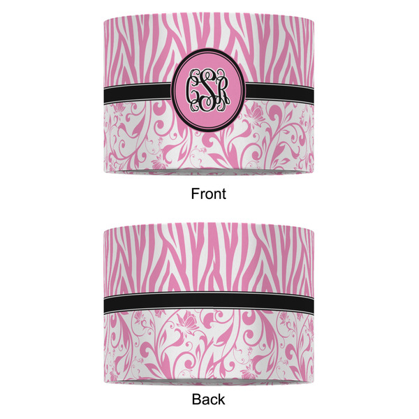 Zebra & Floral 12" Drum Lampshade - APPROVAL (Fabric)