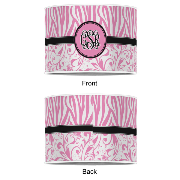 Zebra & Floral 12" Drum Lampshade - APPROVAL (Poly Film)