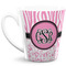 Zebra & Floral 12 Oz Latte Mug - Front Full