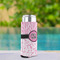 Zebra & Floral Can Cooler - Tall 12oz - In Context
