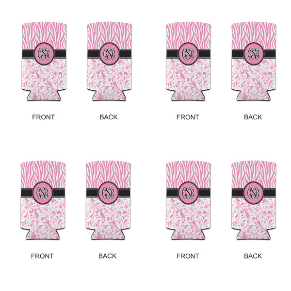 Zebra & Floral 12oz Tall Can Sleeve - Set of 4 - APPROVAL