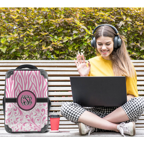 Zebra & Floral 15" Backpack - LIFESTYLE