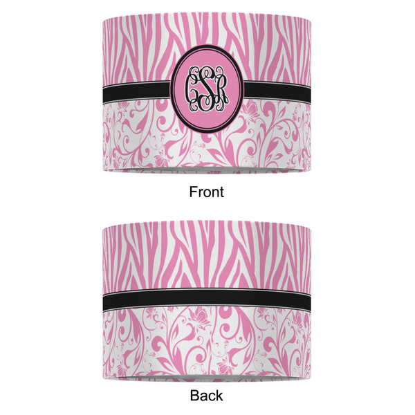 Zebra & Floral 16" Drum Lampshade - APPROVAL (Fabric)