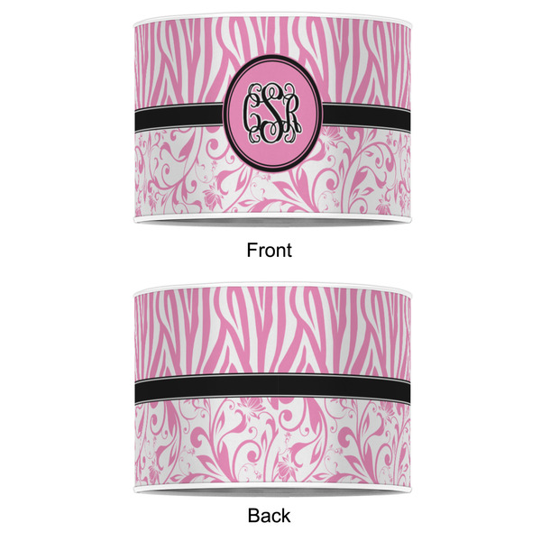 Zebra & Floral 16" Drum Lampshade - APPROVAL (Poly Film)