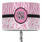 Zebra & Floral 16" Drum Lampshade - ON STAND (Poly Film)