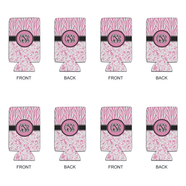 Zebra & Floral 16oz Can Sleeve - Set of 4 - APPROVAL