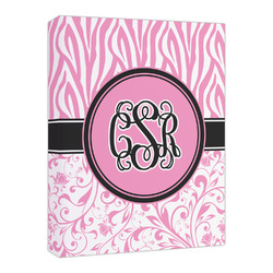Zebra & Floral Canvas Print - 16x20 (Personalized)
