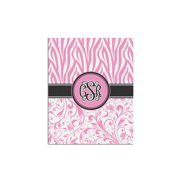 Custom Zebra & Floral Poster - Multiple Sizes (Personalized)