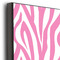 Zebra & Floral 16x20 Wood Print - Closeup