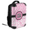 Zebra & Floral 18" Hard Shell Backpacks - ANGLED VIEW