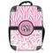 Zebra & Floral 18" Hard Shell Backpacks - FRONT