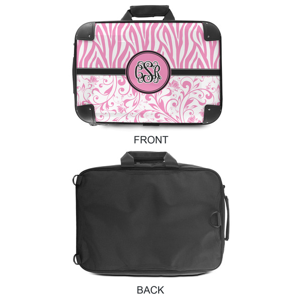 Zebra & Floral 18" Laptop Briefcase - APPROVAL
