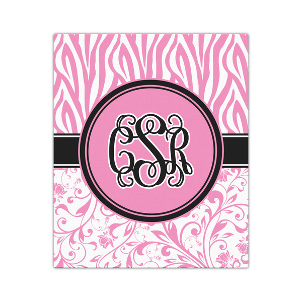 Zebra & Floral 20x24 - Canvas Print - Front View