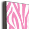 Zebra & Floral 20x24 Wood Print - Closeup