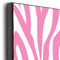 Zebra & Floral 20x30 Wood Print - Closeup