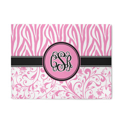 Zebra & Floral Area Rug (Personalized)