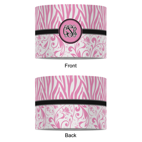 Zebra & Floral 8" Drum Lampshade - APPROVAL (Fabric)