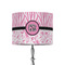 Zebra & Floral 8" Drum Lampshade - ON STAND (Fabric)