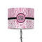 Zebra & Floral 8" Drum Lamp Shade - Fabric (Personalized)