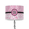 Zebra & Floral 8" Drum Lamp Shade - Poly-film (Personalized)