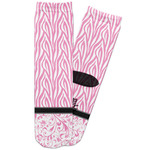 Zebra & Floral Adult Crew Socks