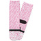 Zebra & Floral Adult Crew Socks - Single Pair - Front and Back