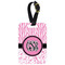 Zebra & Floral Aluminum Luggage Tag (Personalized)