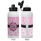Zebra & Floral Aluminum Water Bottle - White APPROVAL