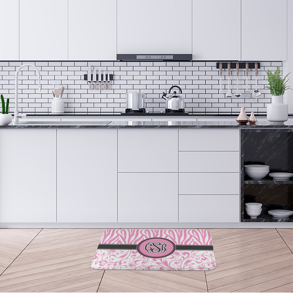 Zebra & Floral Anti-Fatigue Kitchen Mats - LIFESTYLE