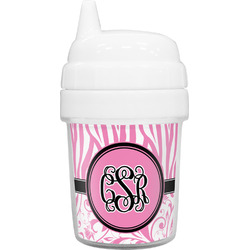 Zebra & Floral Baby Sippy Cup (Personalized)
