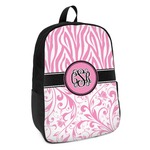 Zebra & Floral Kids Backpack (Personalized)