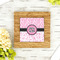 Zebra & Floral Bamboo Trivet with 6" Tile - LIFESTYLE