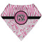 Zebra & Floral Bandana Bib (Personalized)