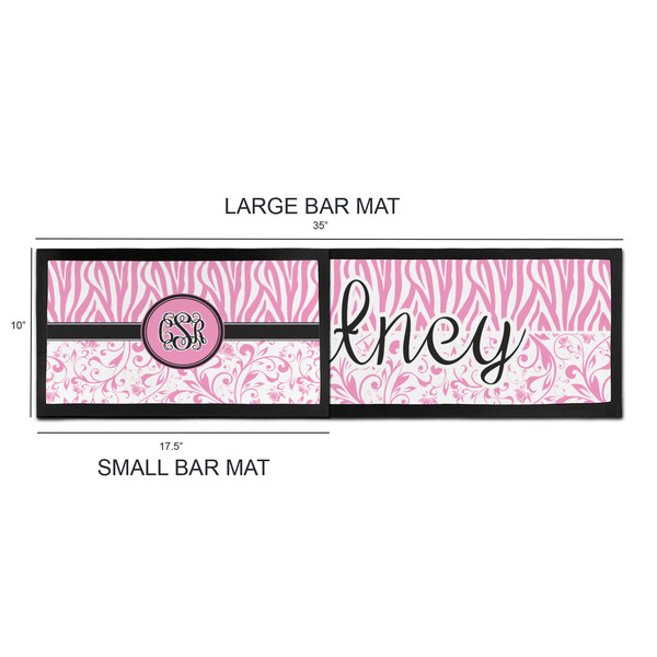 Zebra & Floral Bar Mats - Sizing Chart
