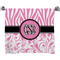 Zebra & Floral Bath Towel (Personalized)