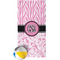 Zebra & Floral Beach Towel w/ Beach Ball